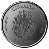 2024 Gibraltar Lady Justice Silver Coin 1oz