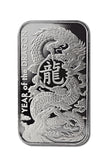 2024 1oz Asahi Refining Silver Lunar Dragon Minted Bar